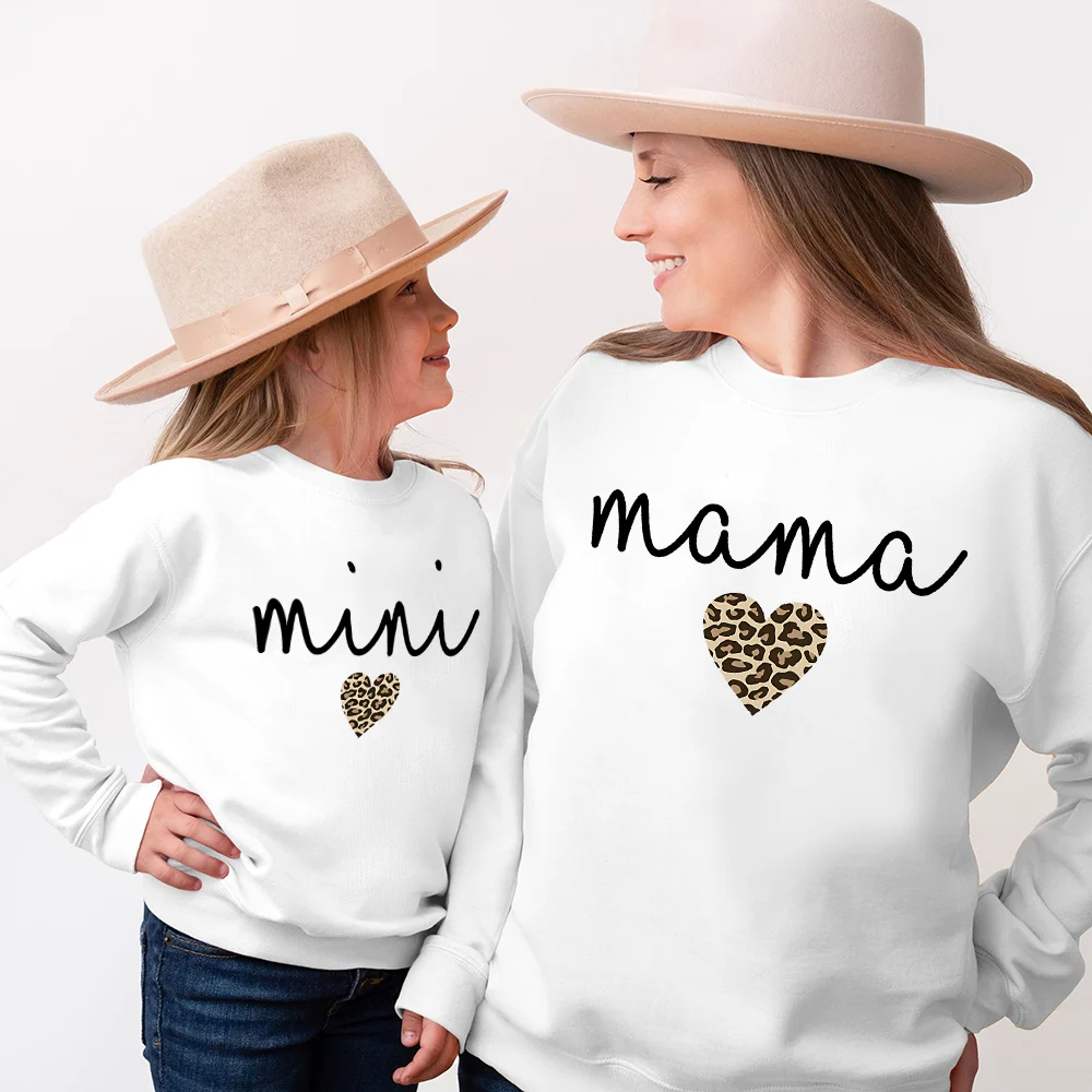 Mama Mini Sweatshirt Mommy and Me Sweatshirt Mommy & Me Matching Mom Daughter Hoodies Mother's Day Shirt New Mom Gift