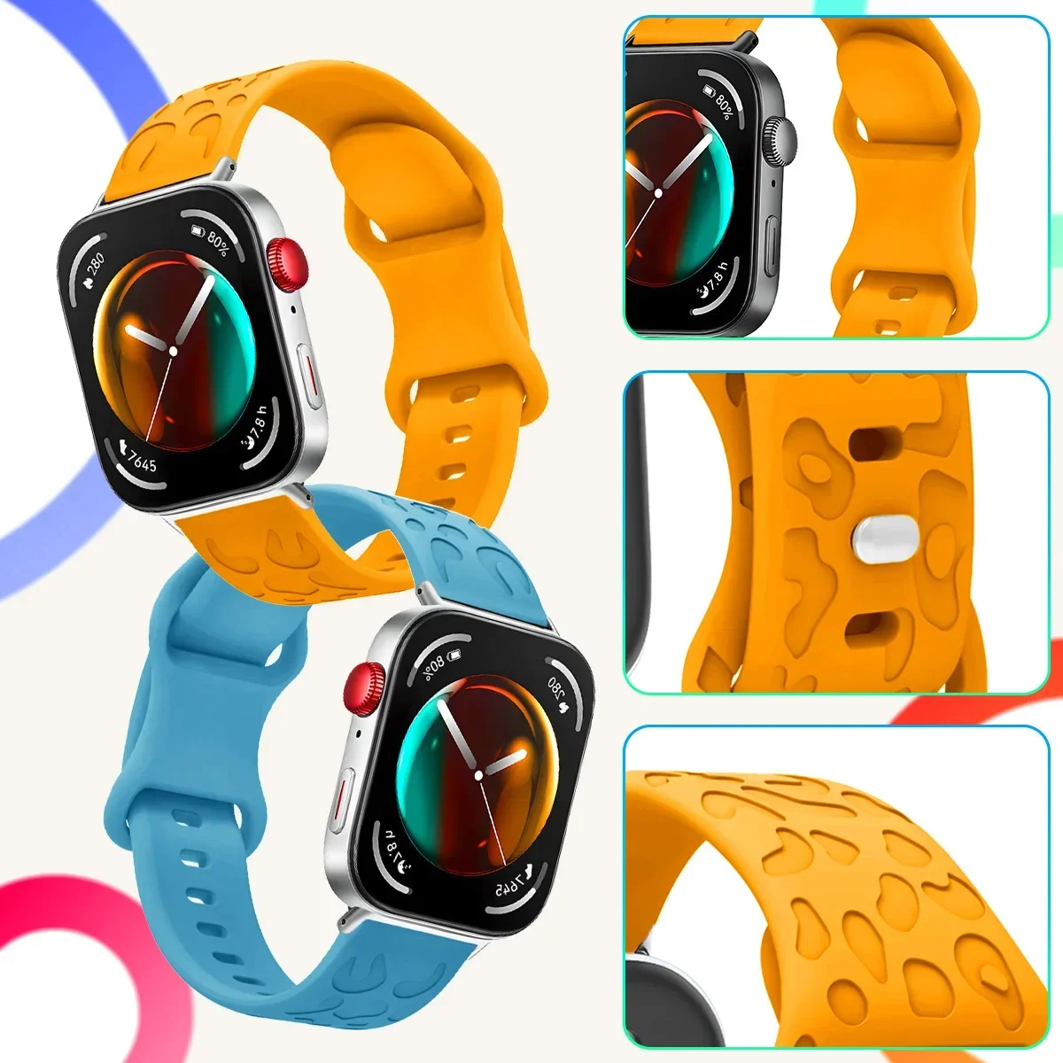 Silicone Strap for Huawei Watch Fit 5 4 3 2 1 SmartWatch Band for Huawei Band Fit 5Pro 4Pro Accessories Colorful Bracelet