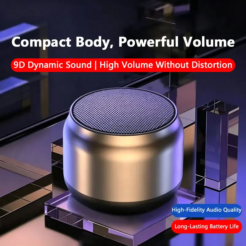 

High-quality Intelligent Wireless Bluetooth Speaker Mini Audio System Low Bass Speaker Portable Small And Compact For Home Use