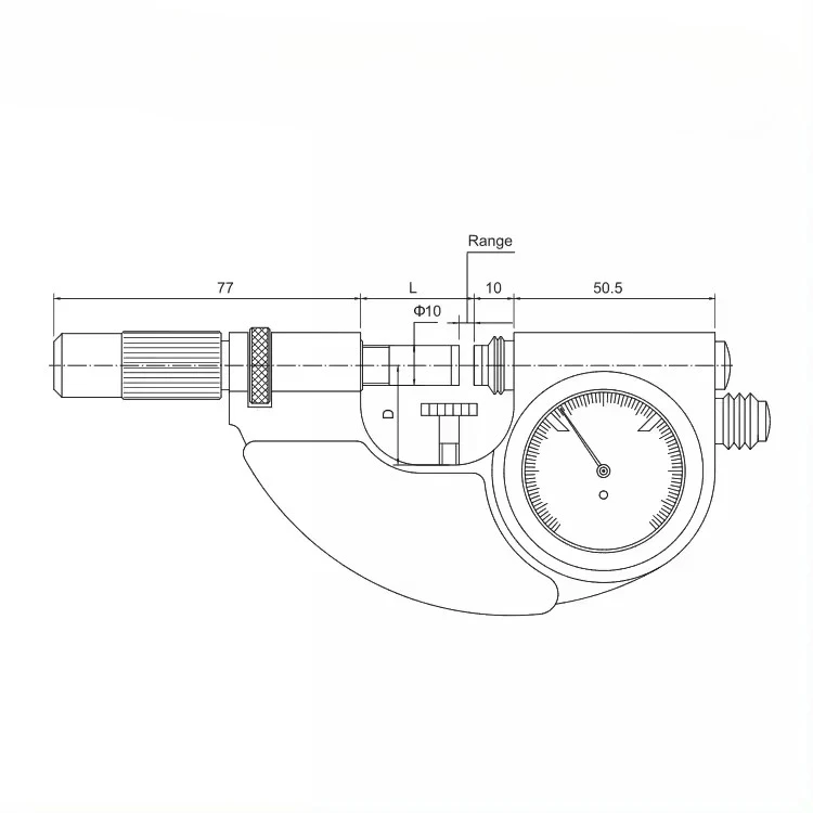 

Finish IP54 Waterproof Dial Snap Gauge Adjustable Tolerance