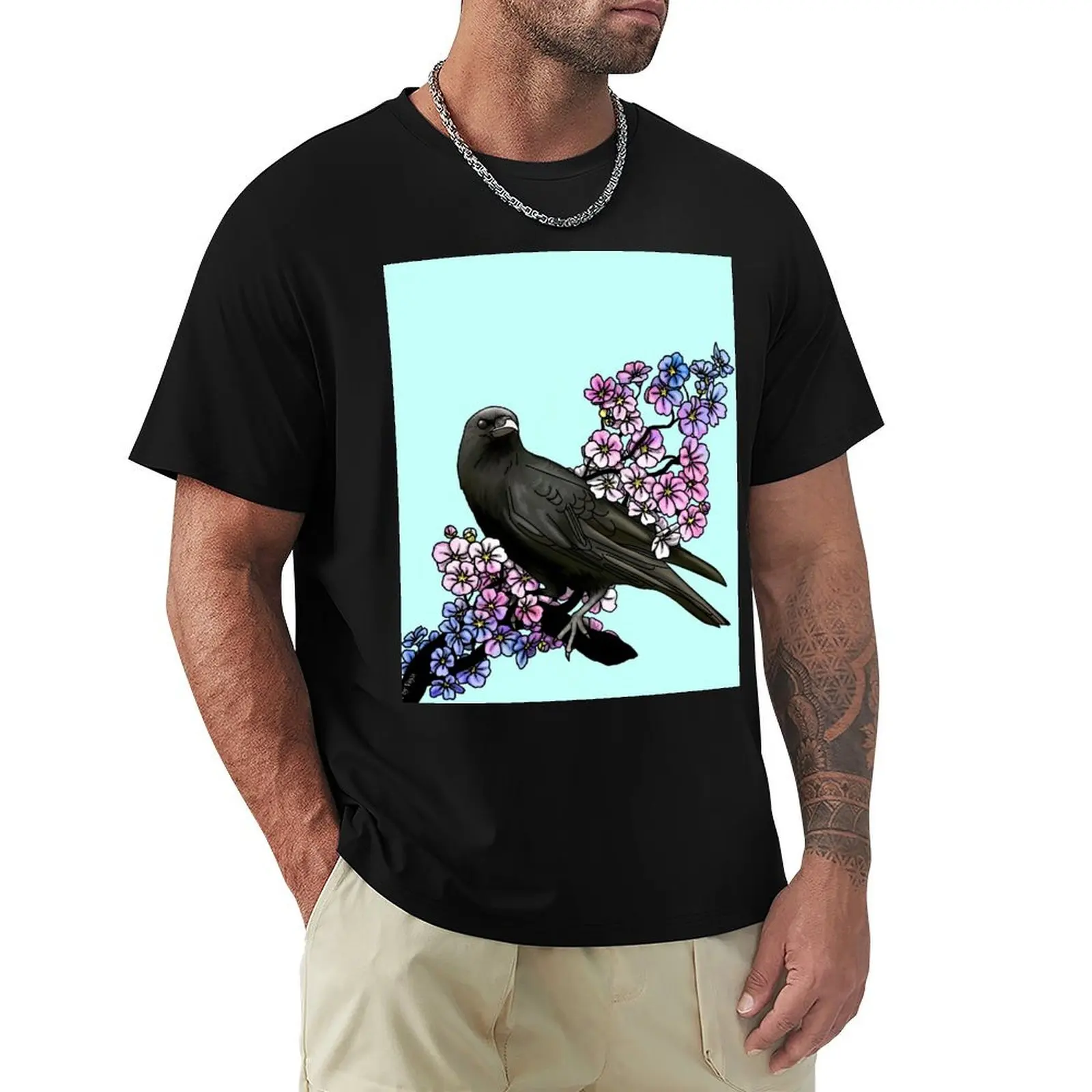 Trans Crow 2023 T-Shirt Casual Pattern Print Tee Shirt