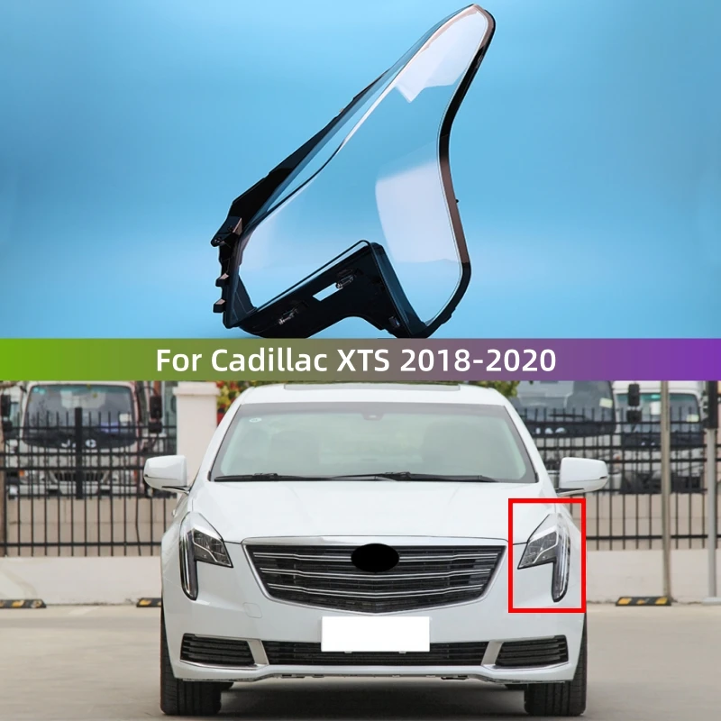 

For Cadillac XTS 2018 2019 2020 Accessories Vehicles Transparent PC Material Headlight Lights Glass Shell