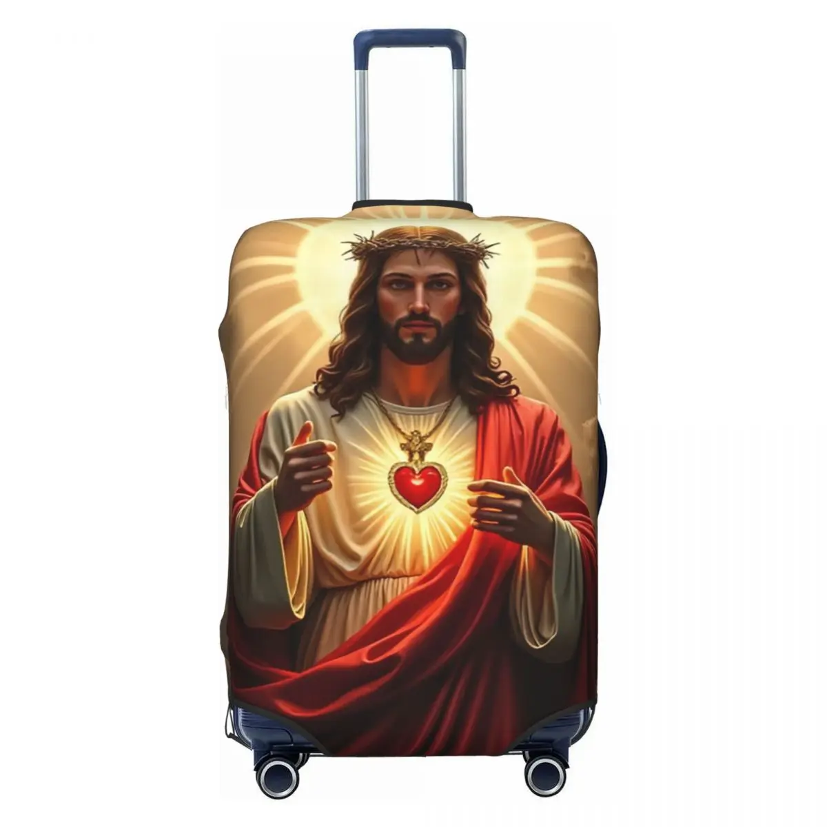 

Custom The Lord Jesus Christ Luggage Cover Protector Fashion Travel Suitcase Protective Cover for 18-32 Inch