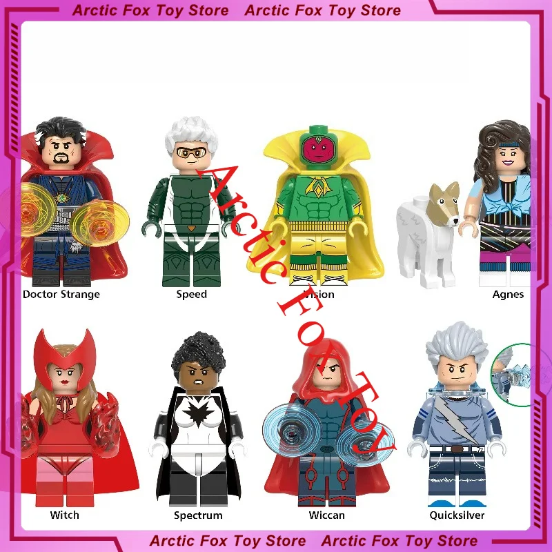 

5cm The Avengers Movie Figure Doctor Strange Peripheral Model Assembling Building Blocks Desktop Decoration Ornaments Gift Toys
