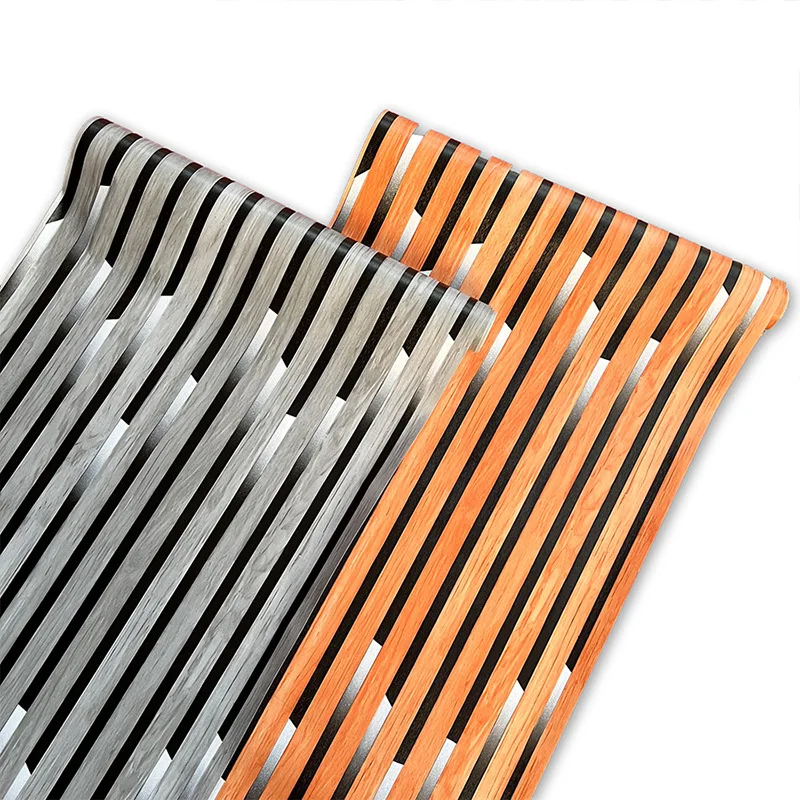 Modern Minimalist 3D Vertical Stripe Faux Grille Self Adhesive Wallpaper for Bedroom Living Room Study Tea Room Restaurant