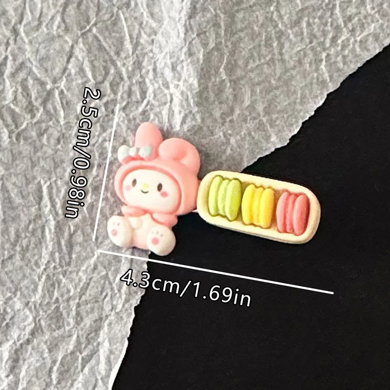 Cute Sanrio Hair Clip Cartoon Hello Kitty Kuromi Melody Duckbill Clip Sweet Girl Hair Pin Bangs Side Clip Barrette Headwear