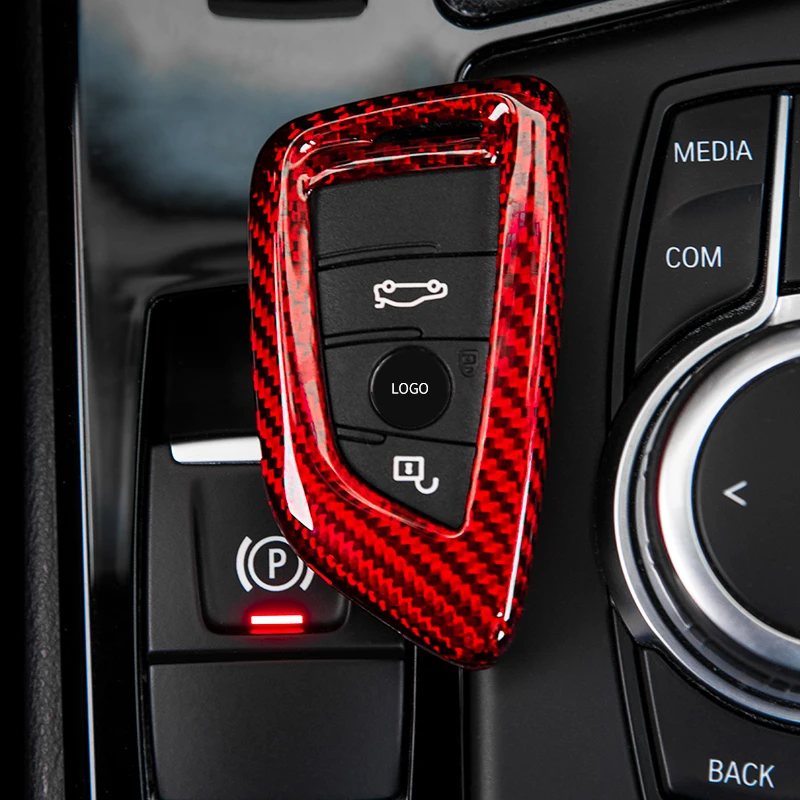 

Carbon Fiber Remote Car Key Case Cover Shell For BMW 1 3 5 7 Series X1 X3 X5 X6 Accessories Car-styling Auto Keys Protect Holder