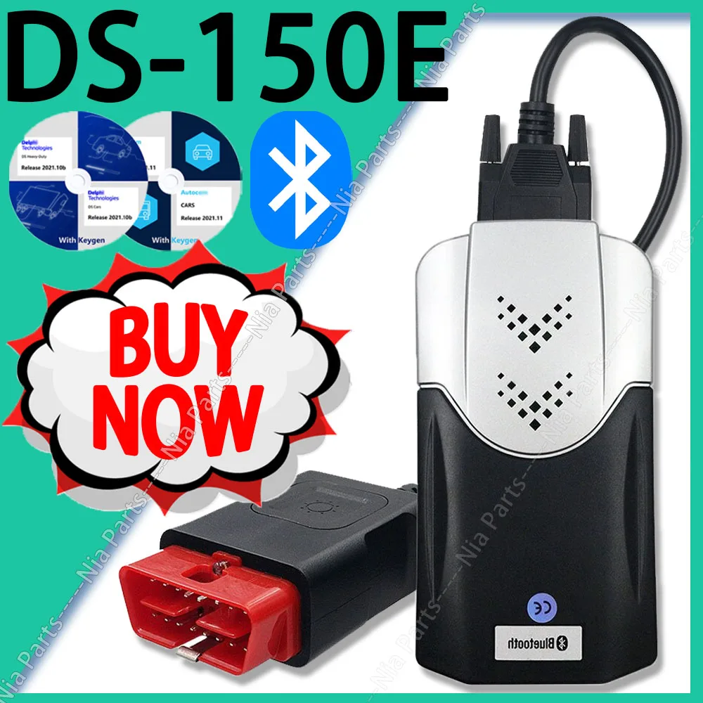 

Del-phi 2021 DS-150E Auto-com 2021 with keygen Bluetooth obd2 scanner automotriz ds-150e inspection tools truck cars new auto