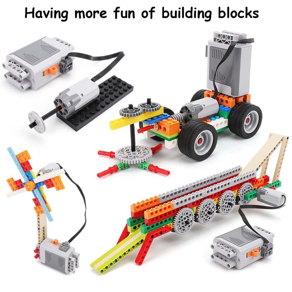 Pièce technique moteur 8883 M Compatible avec les fonctions de puissance legoeds bloc de construction voiture camion véhicules modèle moteur de vitesse de mise sous tension