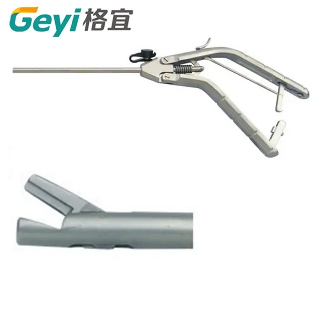 Stainless steel gun shaped straight needle holder forceps laparoscopic surgical instruments