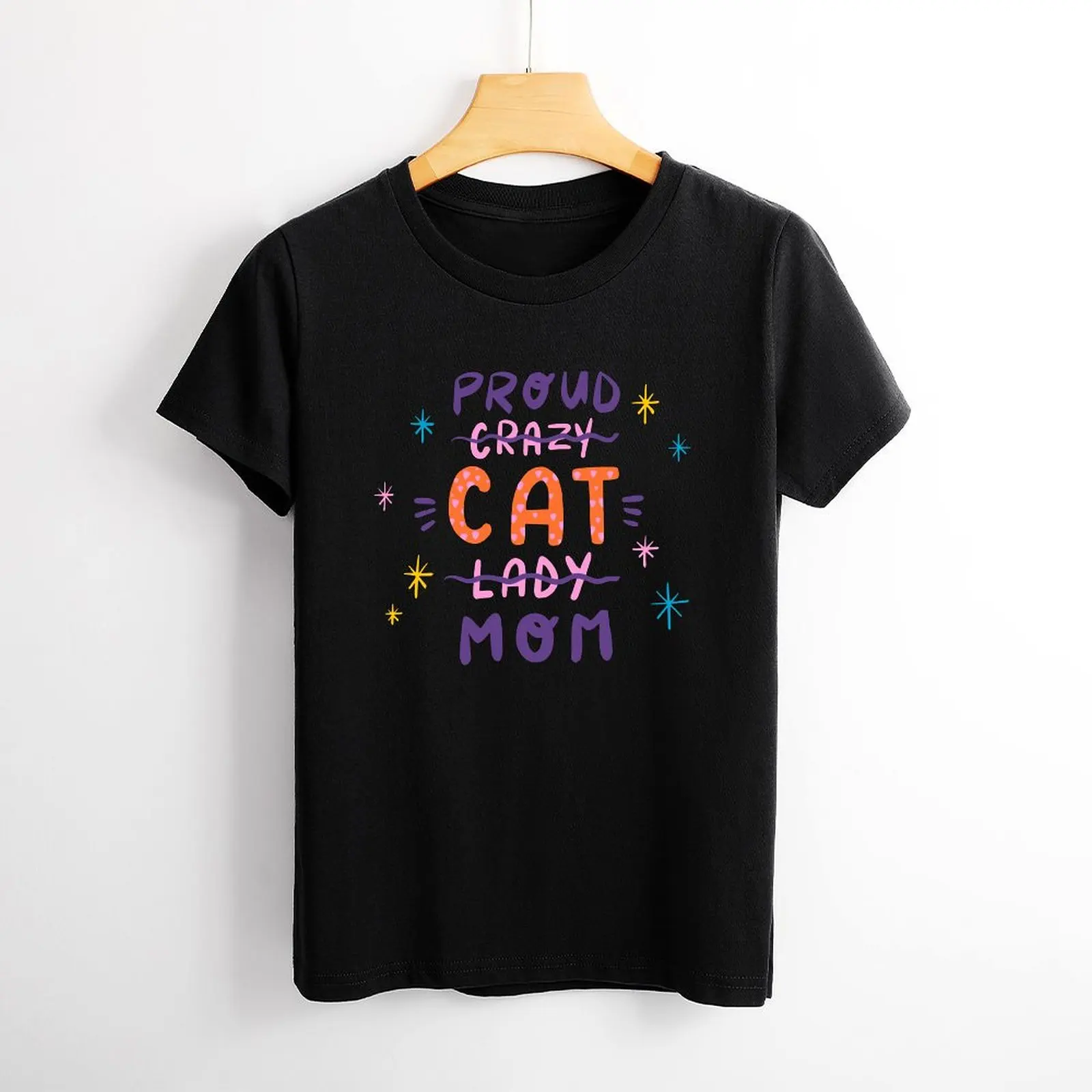 Festa della mamma Orgoglioso gatto Mamma T-shirt classica Gabi Harajuku da uomo T-shirt da campagna Vintage Divertente novità da viaggio