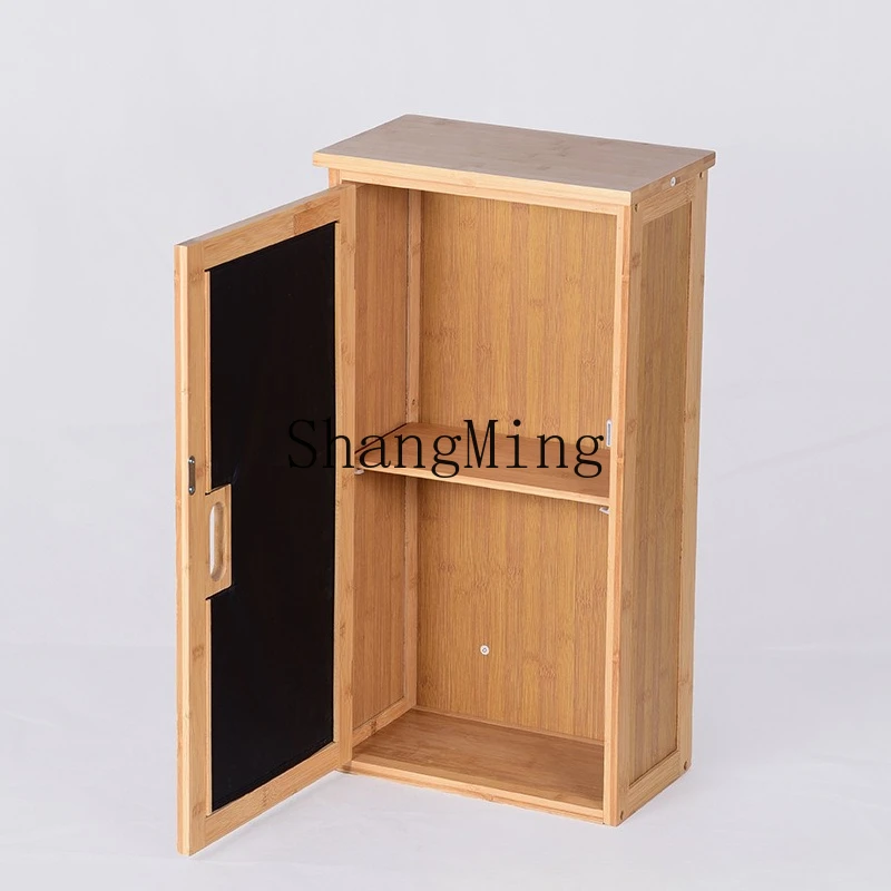 SM multifunctional bamboo wall cabinet can be floor-to-ceiling household bedroom bathroom wall storage wall cabinet
