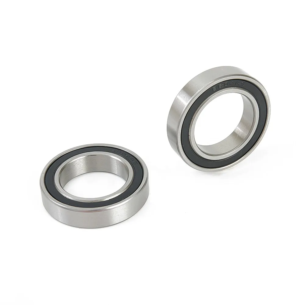 Bike Bicycle Thin Section Bearings, 2 pcs 61804/6804 2RS 20x32x7mm, Black+Silver Color, Lightweight and Sturdy