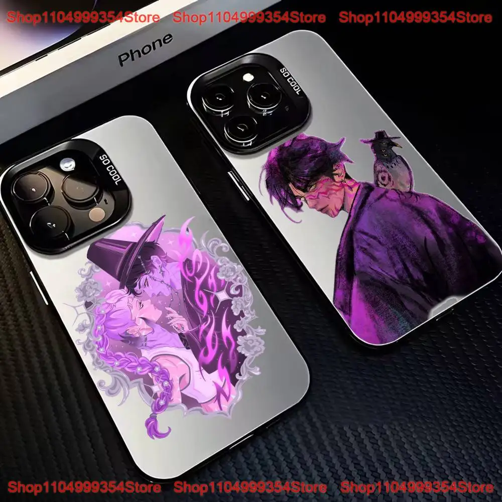 

Чехол для телефона Demon Hunters для iPhone 16,15,14,13,12,11, Mini, Pro, MAX, черный матовый противоударный чехол