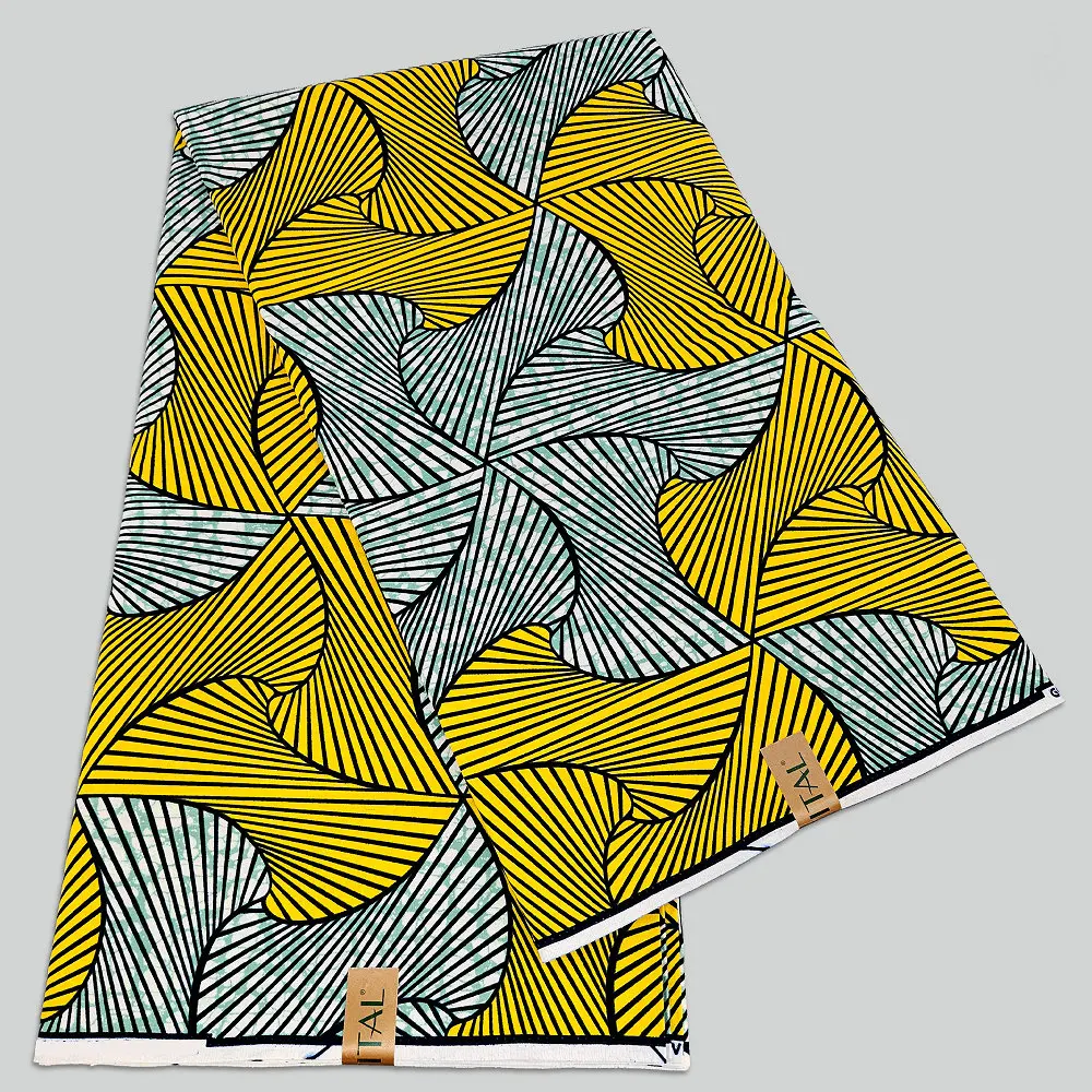 厳選されたアフリカのワックスブロックプリント生地、本物の100％コットンワックステキスタイル、服、バッグ、diyクラフトの製作に。