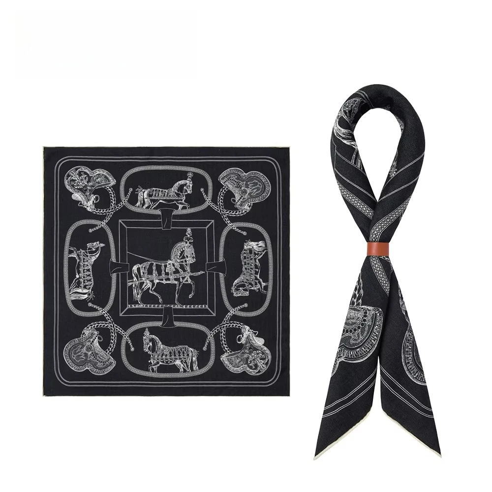 

Американский ретро-шарф из шелка и шерсти с узором пейсли, британский шарф из шелка.