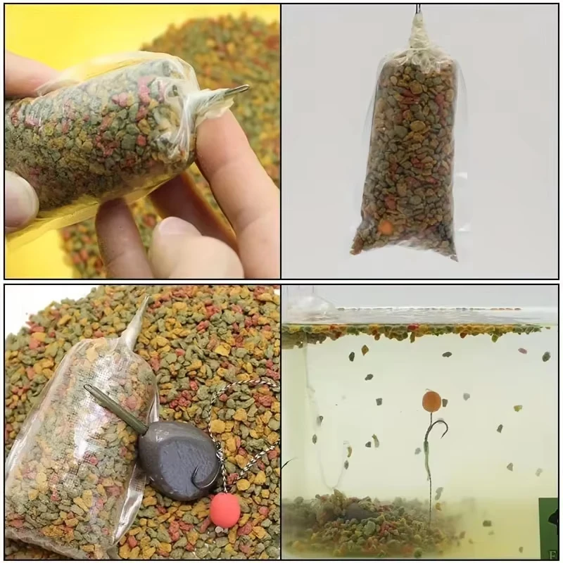 8 PVA bait connectors, equipped with steel swivels. Essential gear for carp fishing.
