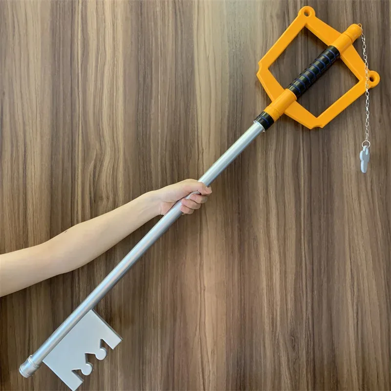 Kingdom Hearts Keyed Sora Cosplay Gloden Key Blade Prop espada seguridad PU modelo juguete para regalo jd;2