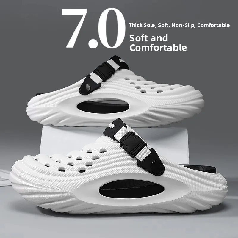 Casual zomersandalen voor heren Rijden Kantoor Tweeërlei gebruik Trendy merkslippers Comfortabel ademend Sportstrand oes