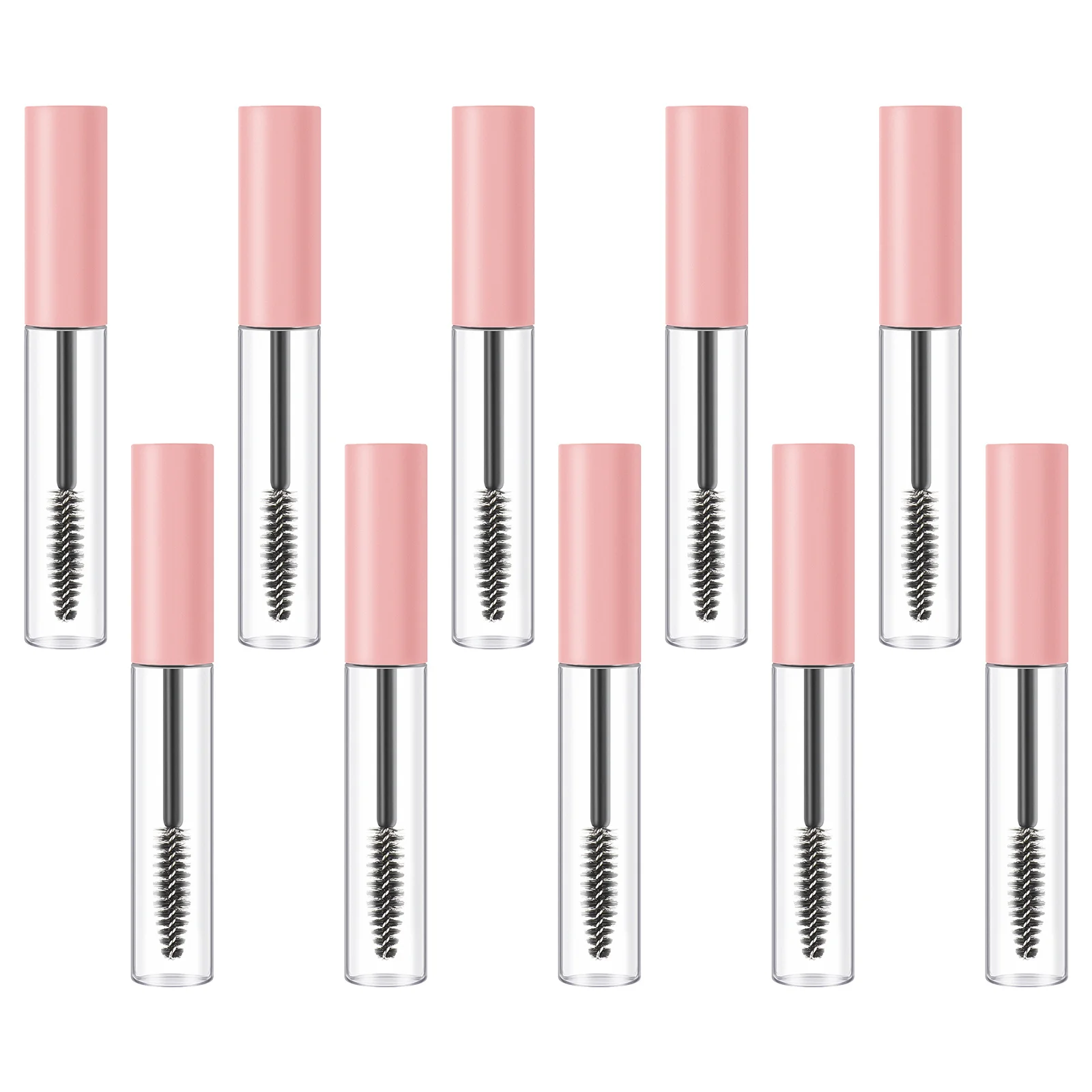 10 Pezzi Tubetti Vuoti per Colla, Flaconi Trasparenti Riutilizzabili per Mascara Fai-da-te, Contenitori da Viaggio Ricaricabili per Crema Ciglia, Tubetti per Mascara
