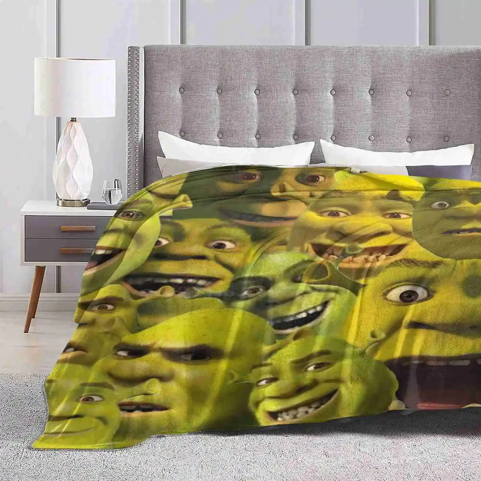 Shrek Collection Four Seasons Comfortable Warm Soft Throw Blanket Shrek Donkey Love Life Ogre Layers Onions Farquaad Ytp