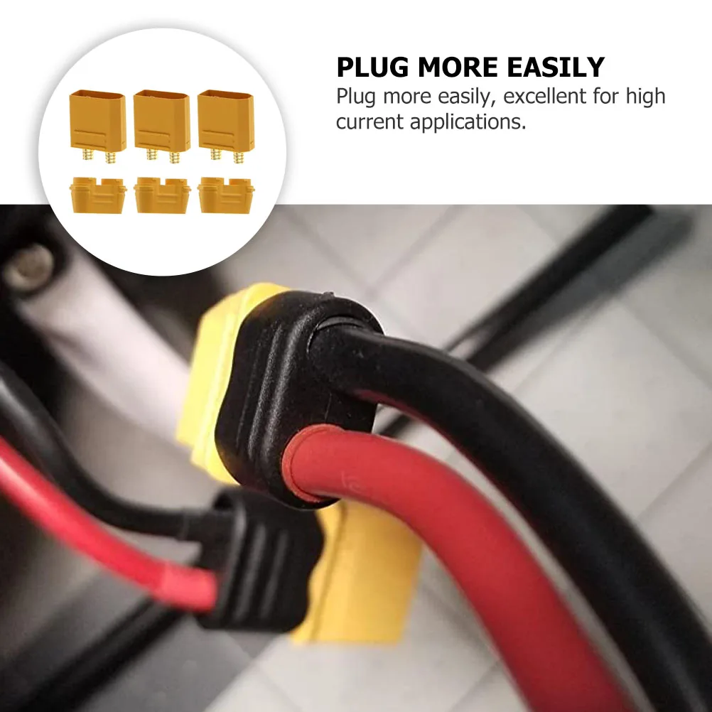 

5 Sets XT90H Male Female Connector Plug Adapter High Current Fast Charging Reliable Connection for RC Drone Car