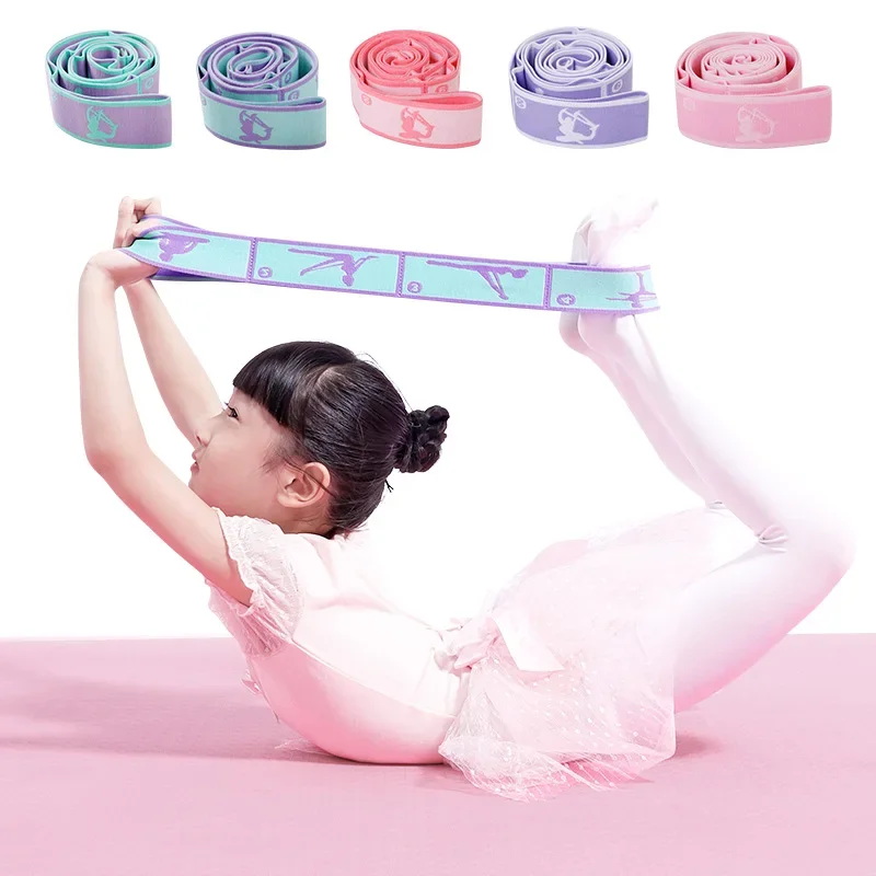 Upgrade Pattern Guide Digital Elastic Band Yoga Dance Exercise Bands Resistance for Pilates Stretching Child Rubber Ballet Belt