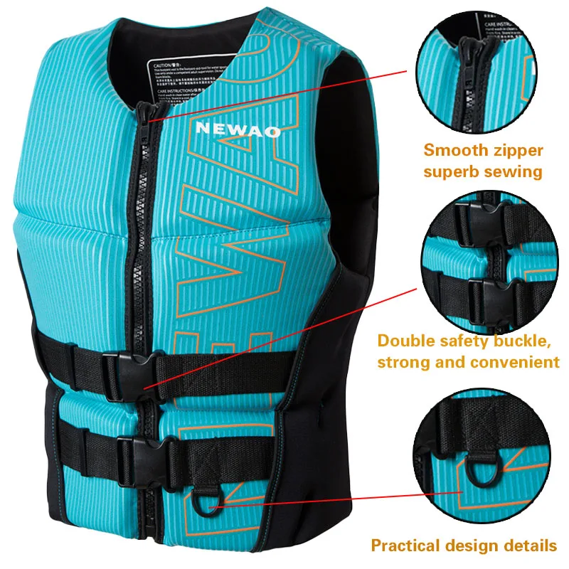 Life Jacket Impact Vest Wakesurf CE Approved Neoprene Life Jacket
