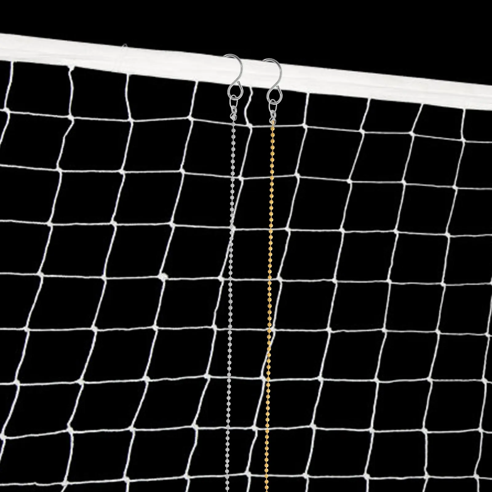 

Набор из 2-х волейбольных измерительных цепей: прочные, из медного сплава, для точного измерения высоты сетки, легкое оборудование для матчей