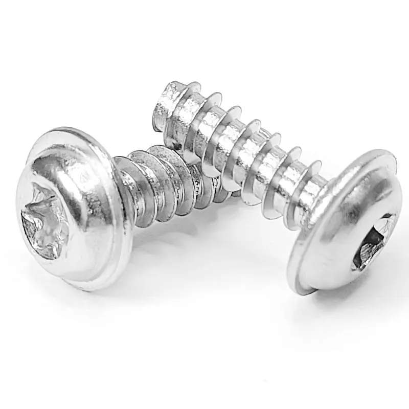 ST2 Plum Pan Head With Pad Flat Tail Tapping Screws 304 Stainless Steel Plastic Screws Inside Six Flat Round Head Belt