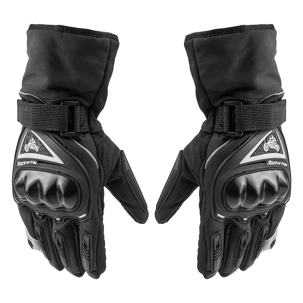 Motorcycle Gloves Outdoor Sports Protection Motorcross Riding Racing Windproof Warmth Thermal Cotton Lining Winter Warm Glove