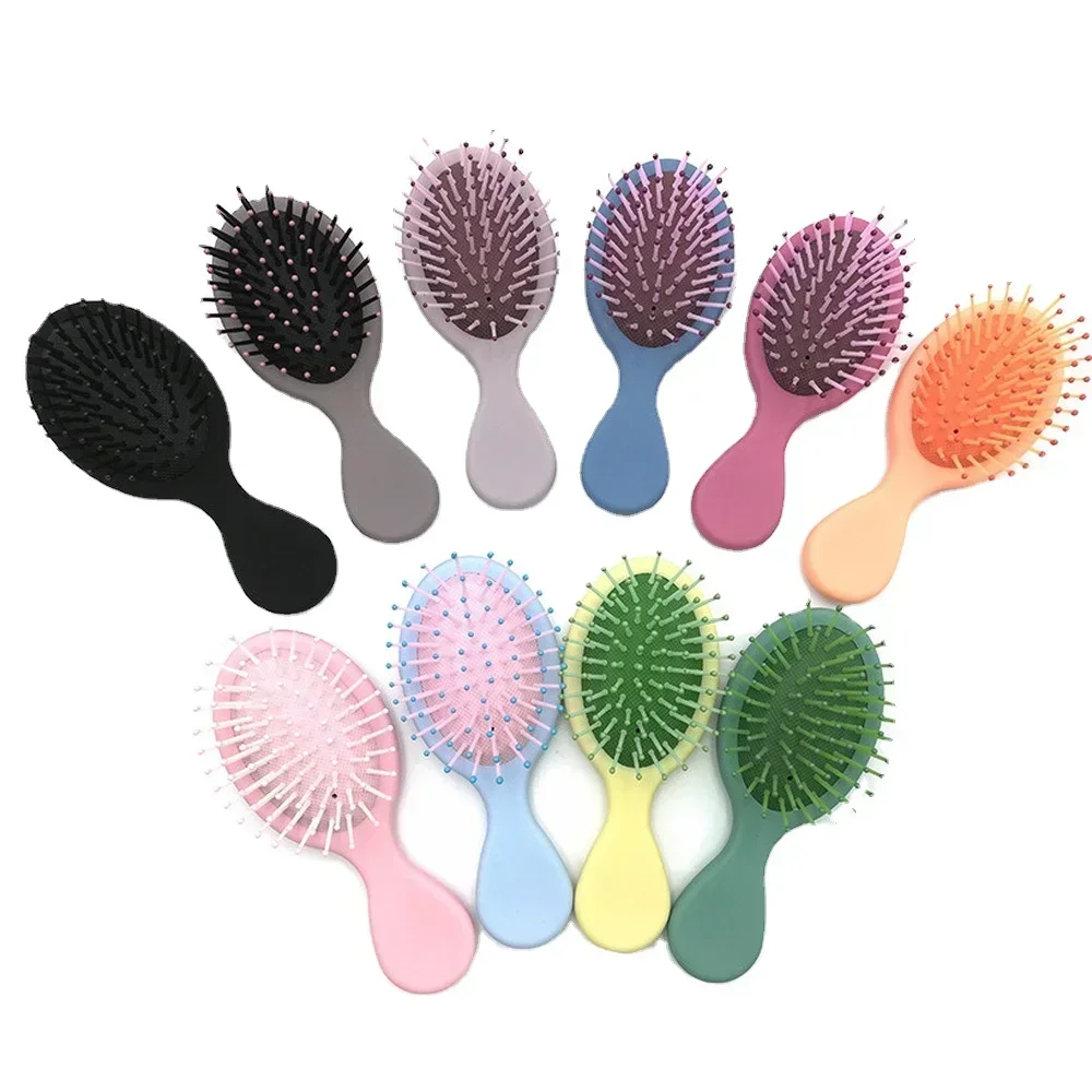 Mini Girls Hairdressing Comb Scalp MassageHair Brush Women Wet Curly Detangle Hair Brush for Salon Hairdressing Styling Tools