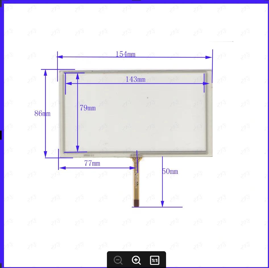 

ZhiYuSun Новый XWT603 154*86 мм сенсорный экран сенсорная панель замена стекла XWT 603 154*86
