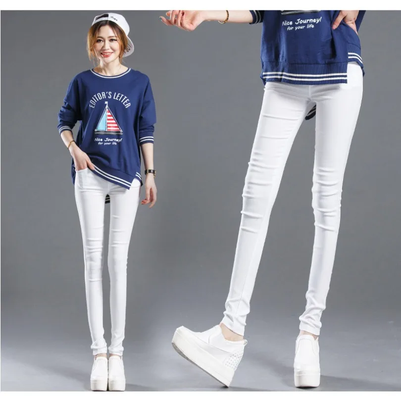 Sexy Open Crortch Leggings Women Open Hole Hot Pants Hidden Zipper Korean Style Ankle-Length Pockets Pencil Pants Fake Jeans