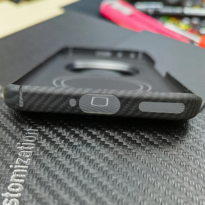 Compatible For Magsafe Magnetic Wireless Charging Carbon Fabric Fiber Case For Honor Magic6 Pro Magic 6 Pro