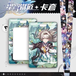 Destruction Game Star Rail Card Holder 7x11cm Neck Lanyard Firefly Blade Imbibitor Lunae Jingliu Stelle Caelus Clara Misha