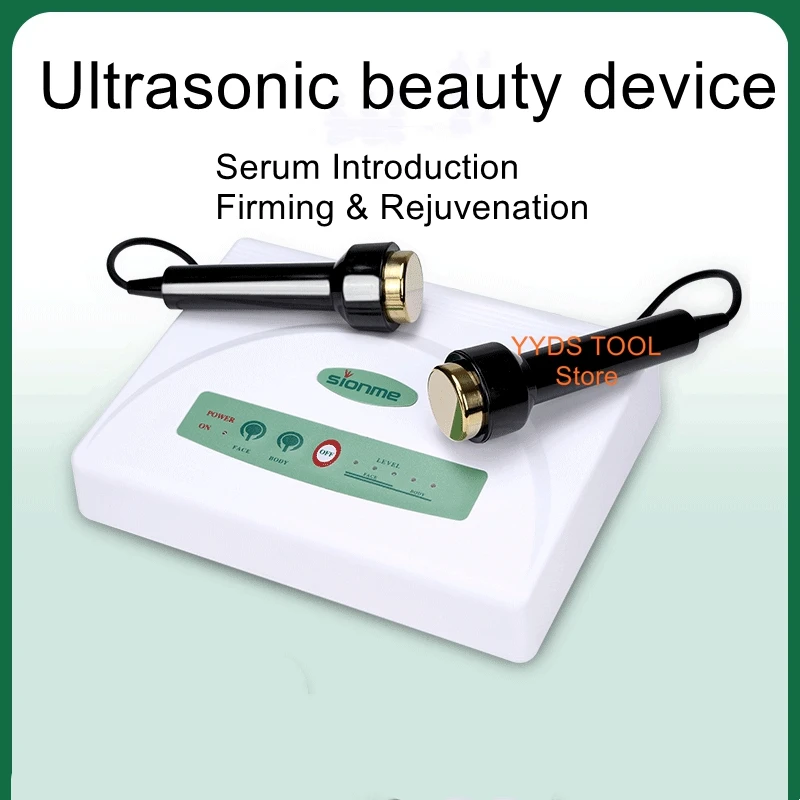 

Ultrasonic import instrument titanium double probe home beauty salon deep repair beauty instrument