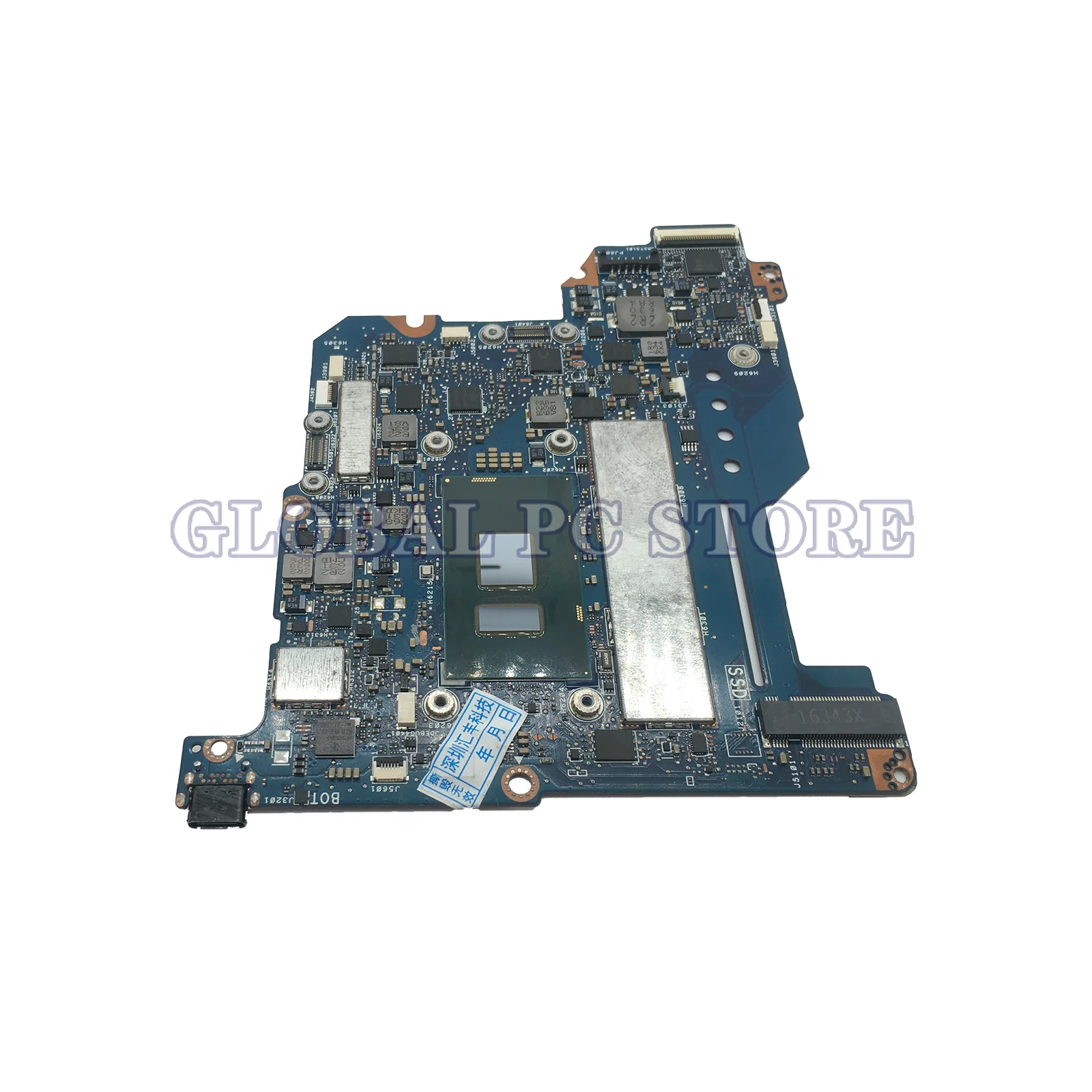 Imagem -03 - Kefu Ux390u Mainboard para Asus Zenbook Ux390 Ux390ua Ux390uak Placa-mãe do Portátil i7 i5 7th Gen 8g 16g-ram Placa Principal