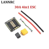 LANNRC 30A 4 in 1 ESC BLHeli-S DShot600 2-6S LiPo 5V/2A Speed control for Eachine Wizard X220S FPV Racer RC Drone Spare Part