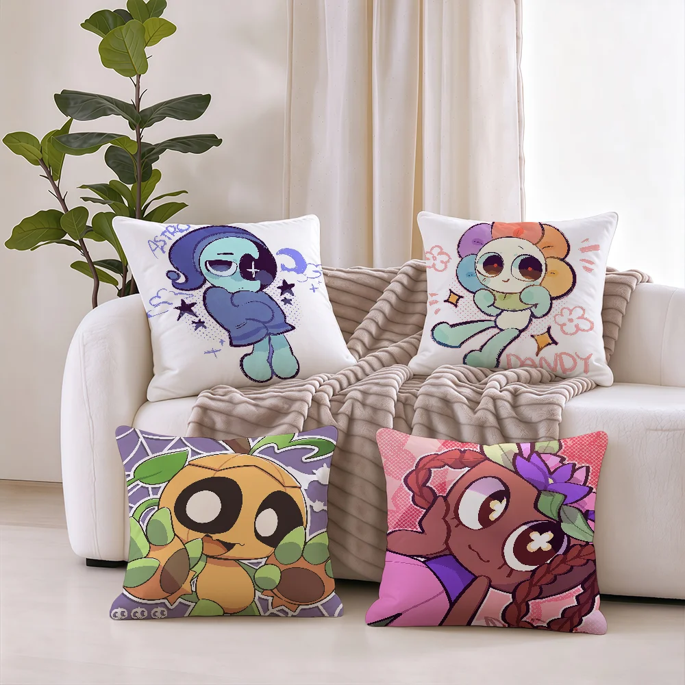 D-Dandys Game W-World cushion cover Pillowcases Square Office Bedroom Headboard Sofa Living Room Backrest Cushions Sleeping