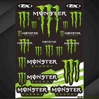 For Monster Energy Motorcycle Sticker Tank Decals Helmet Stickers