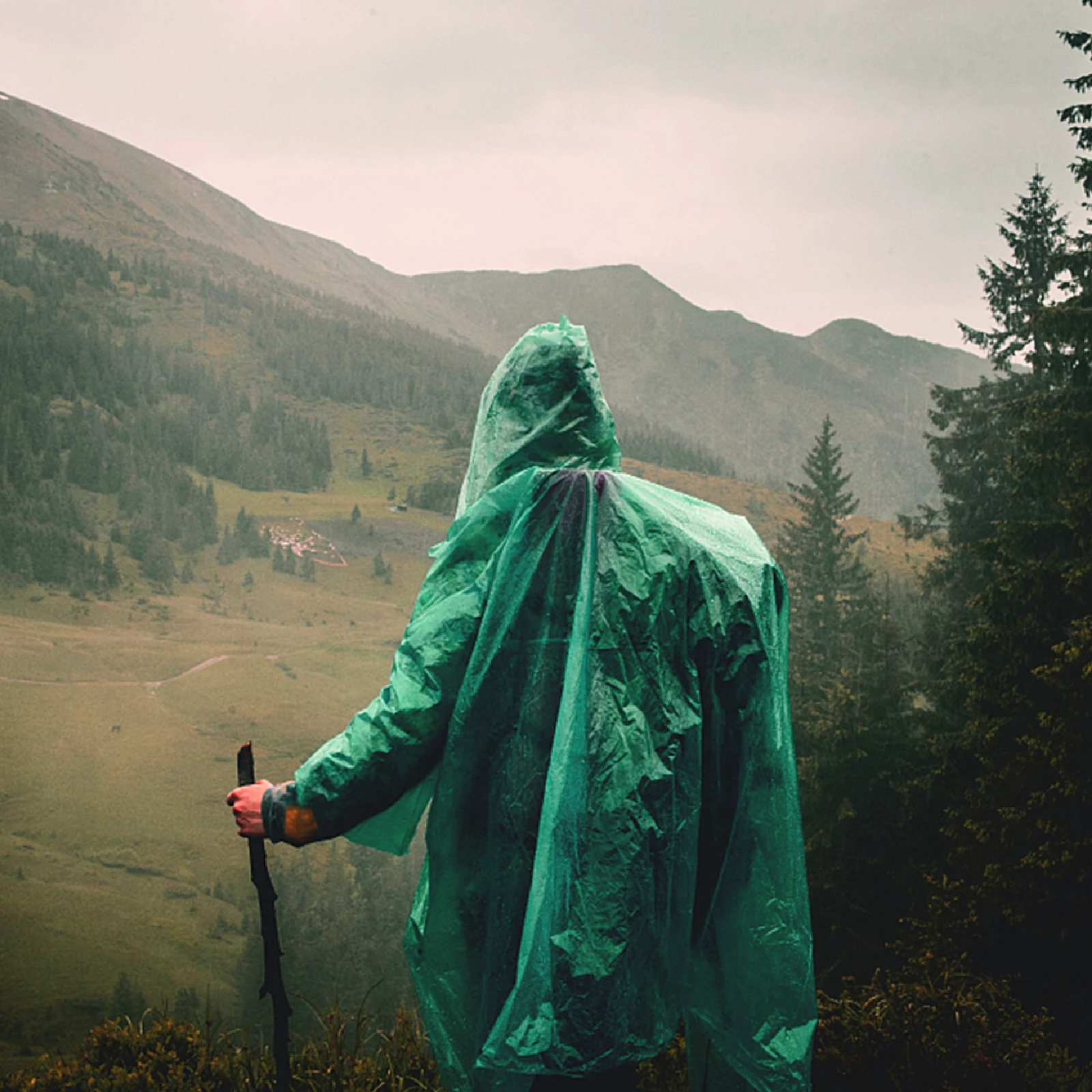 

Long Transparent Rain Coat Women Sleeved Rain Poncho Rainwear Protective Travel Outdoor Use Women Raincoat