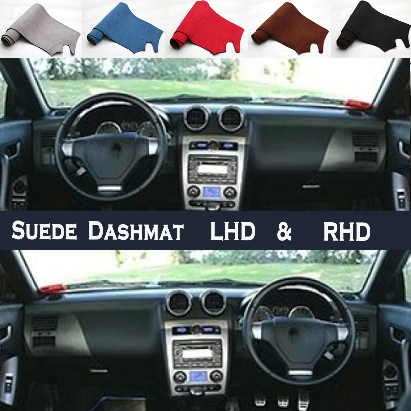 Car Styling camoscio Dash Mat Covers Dash mat Dashboard Pad Protector accessorio per Iveco Daily 35C15 MK5 2009 2010 2011 2012 2014