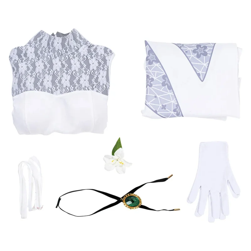 البنفسجي أنيمي تأثيري زي للنساء ، ملابس الخيال ، التنكر ، قلادة ، ملابس هالوين ، هالوين ، الكبار