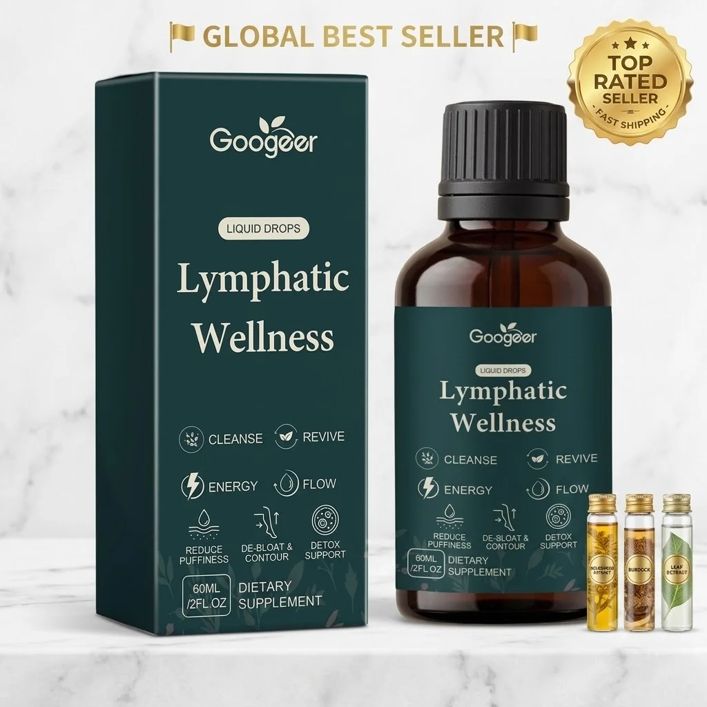 Natural Lymphatic Drainage Drops 60ml Liquid Detoxification Blood Circulation Fluid Retention Relief Energy Supplement