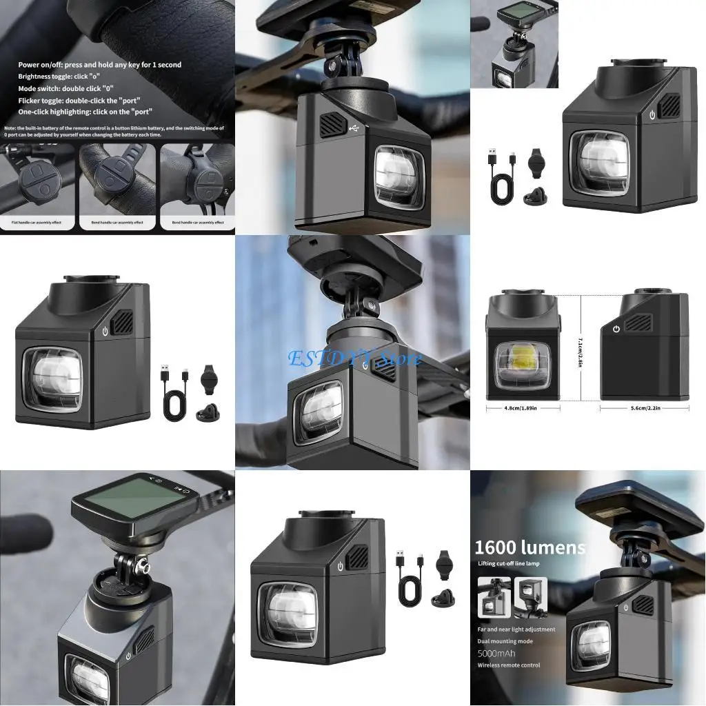 

G6DE Waterproof LED Bicycles Head Light Front Flashlight Rechargeable LED Front Light