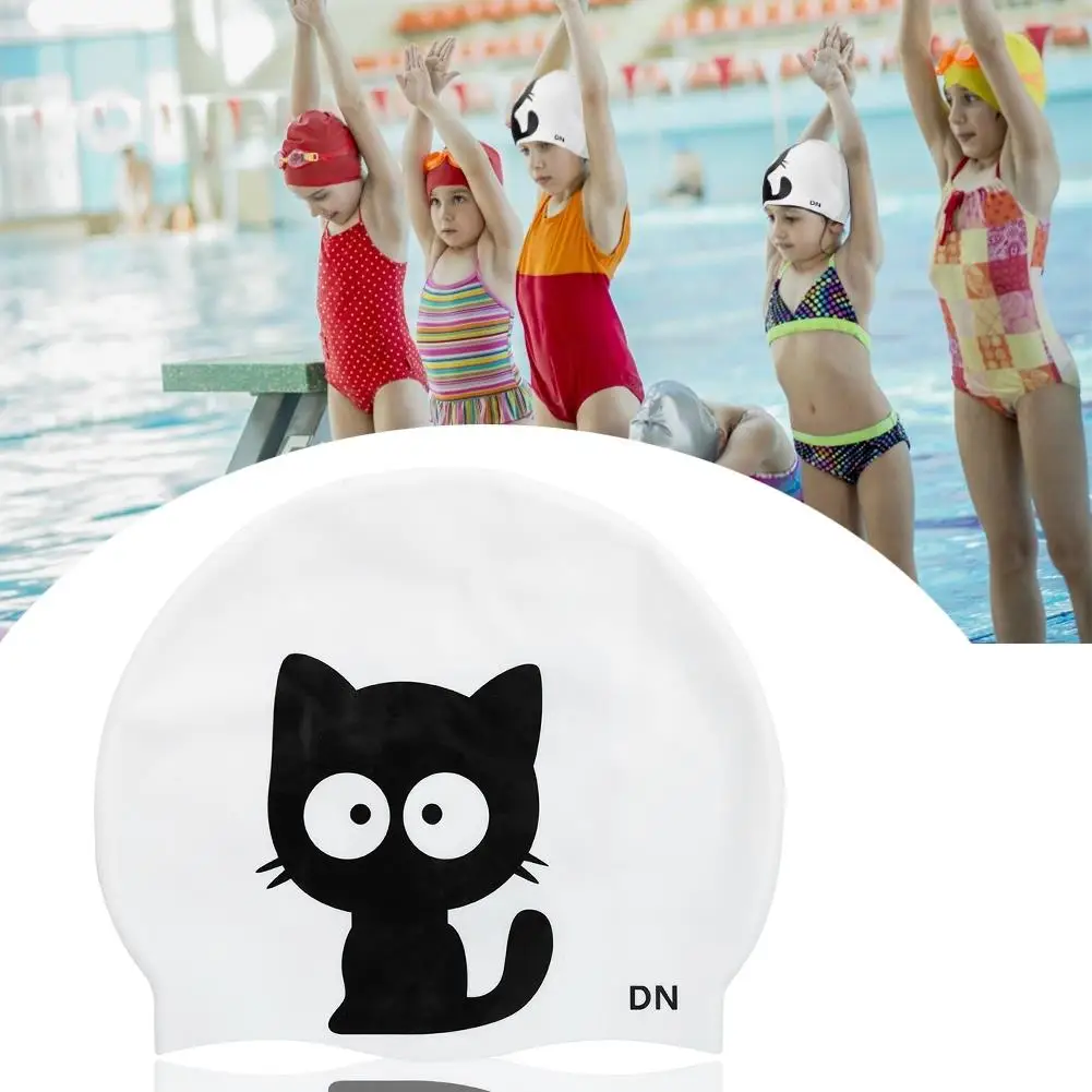 Équipement de natation en silicone dessin animé pour enfants, équipement de sports nautiques à haute élasticité, accessoire amusant et mignon