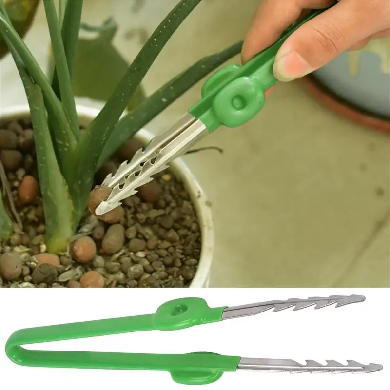 

Gardening Tweezer Multifunction Curved Serrated Precision Tweezers Bonsai Succulents Plants Pruning Weeding Tweezer Garden Tools