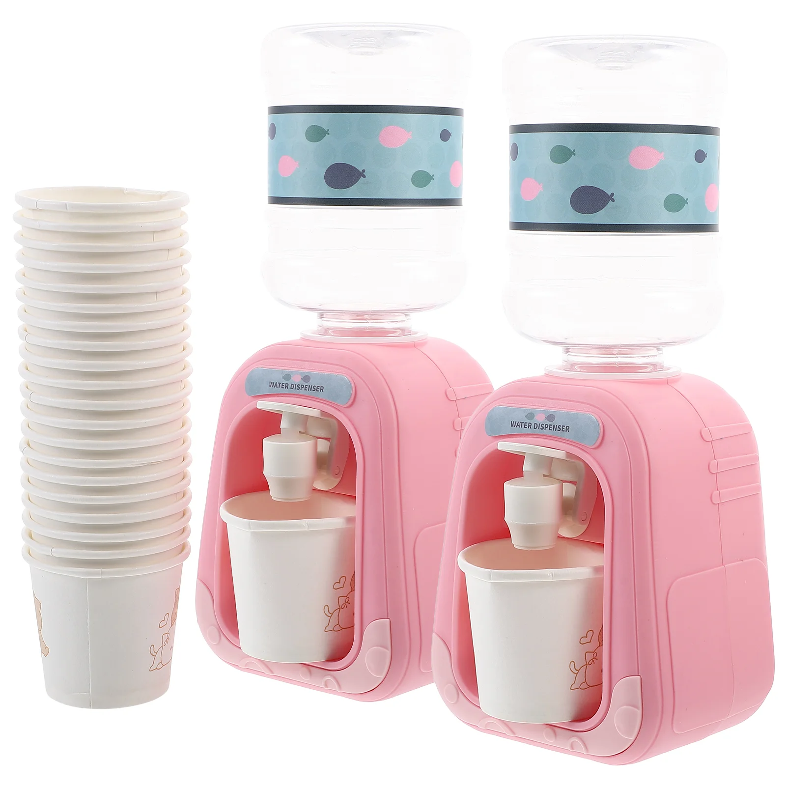 Mini appareil de cuisine distributeur d'eau, petit refroidisseur de bureau pour enfants, jouet rose pour chambre à coucher, tout-petits