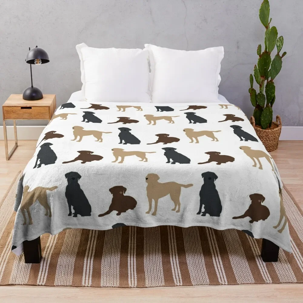 

labradors Throw Blanket No Pilling Soft Warm Blanket for Bed
